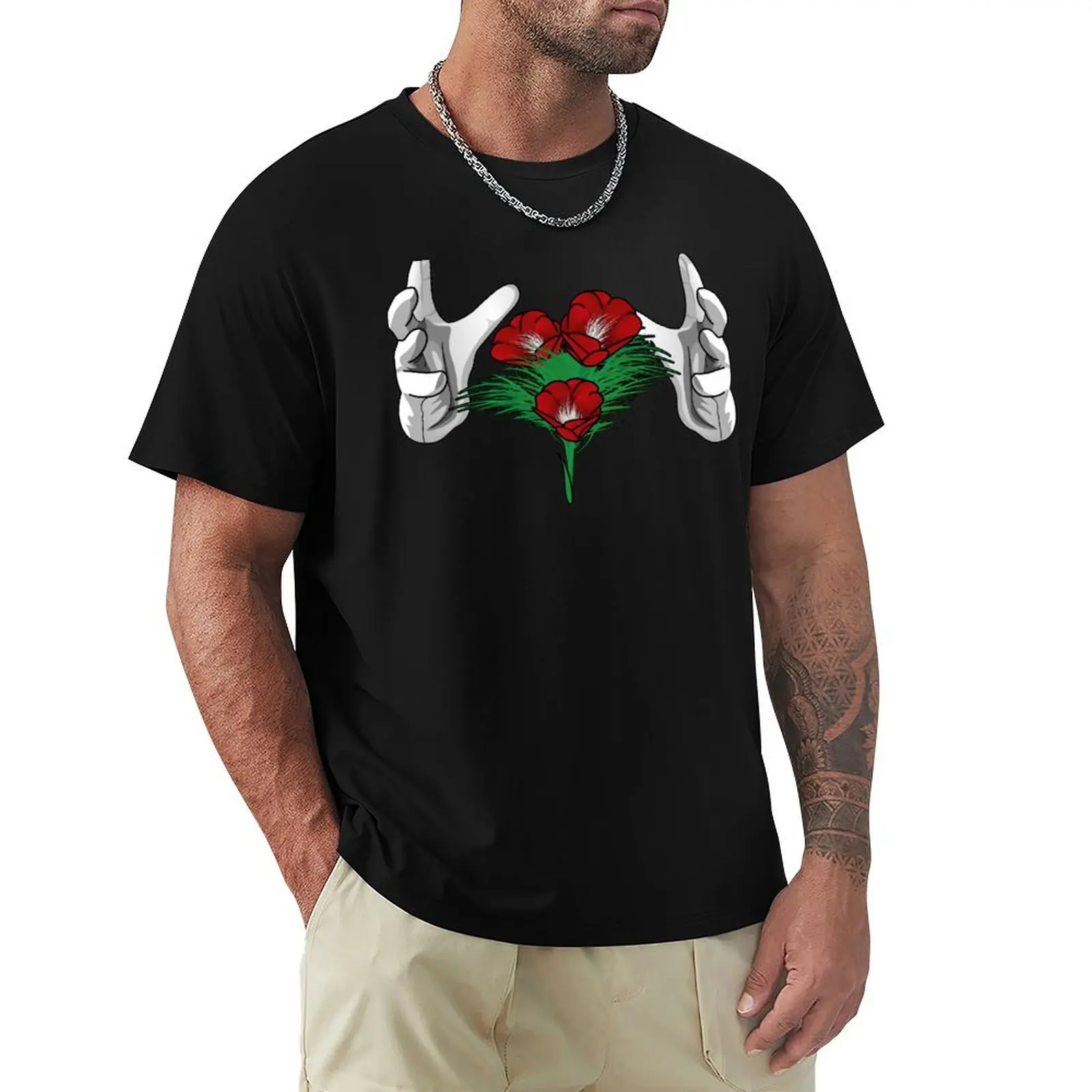 

A Magical Bouquet Feather flowers T-Shirt blanks customs funny costumes anime mens t shirt graphic