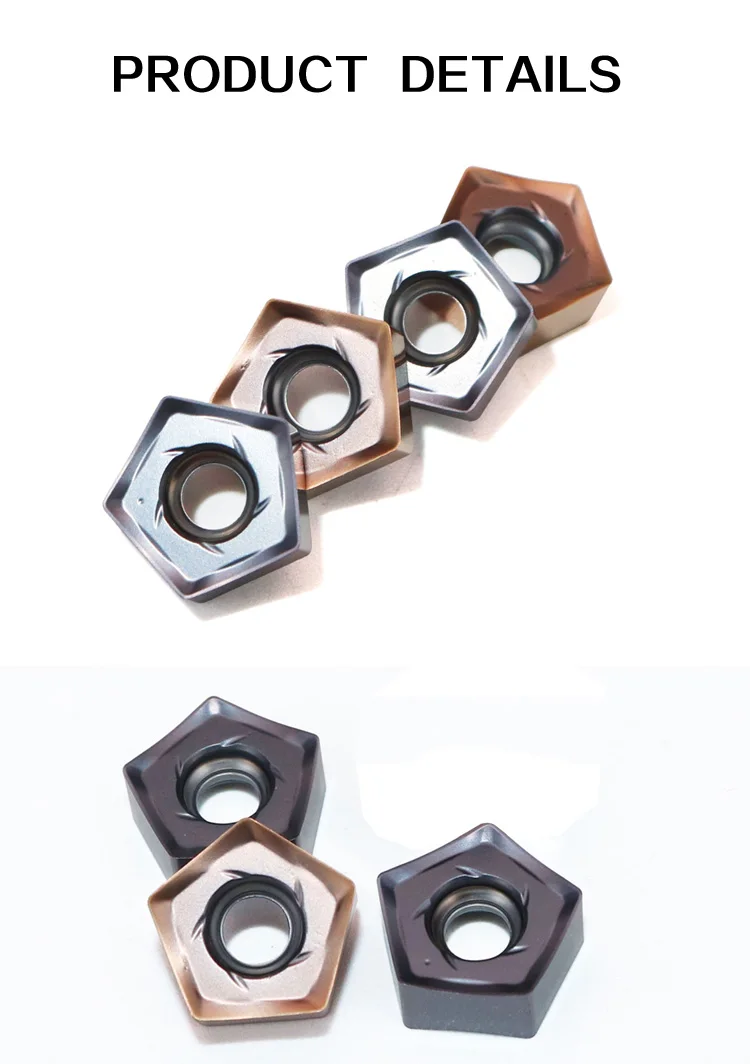 SUREWEL PNMX090508ENER PNKU0905GNER CNC Schwerlast-Schneidwerkzeug doppelseitig Hochleistungs-Carbideinsatz Kompatibel mit PNMU090508ENER – Detail 3