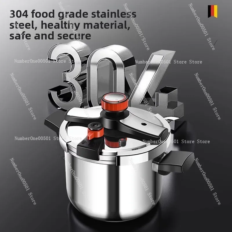 طنجرة ضغط من الفولاذ المقاوم للصدأ 304، مقاومة للانفجار، متعددة الوظائف للمطبخ المنزلي التعريفي بالغاز