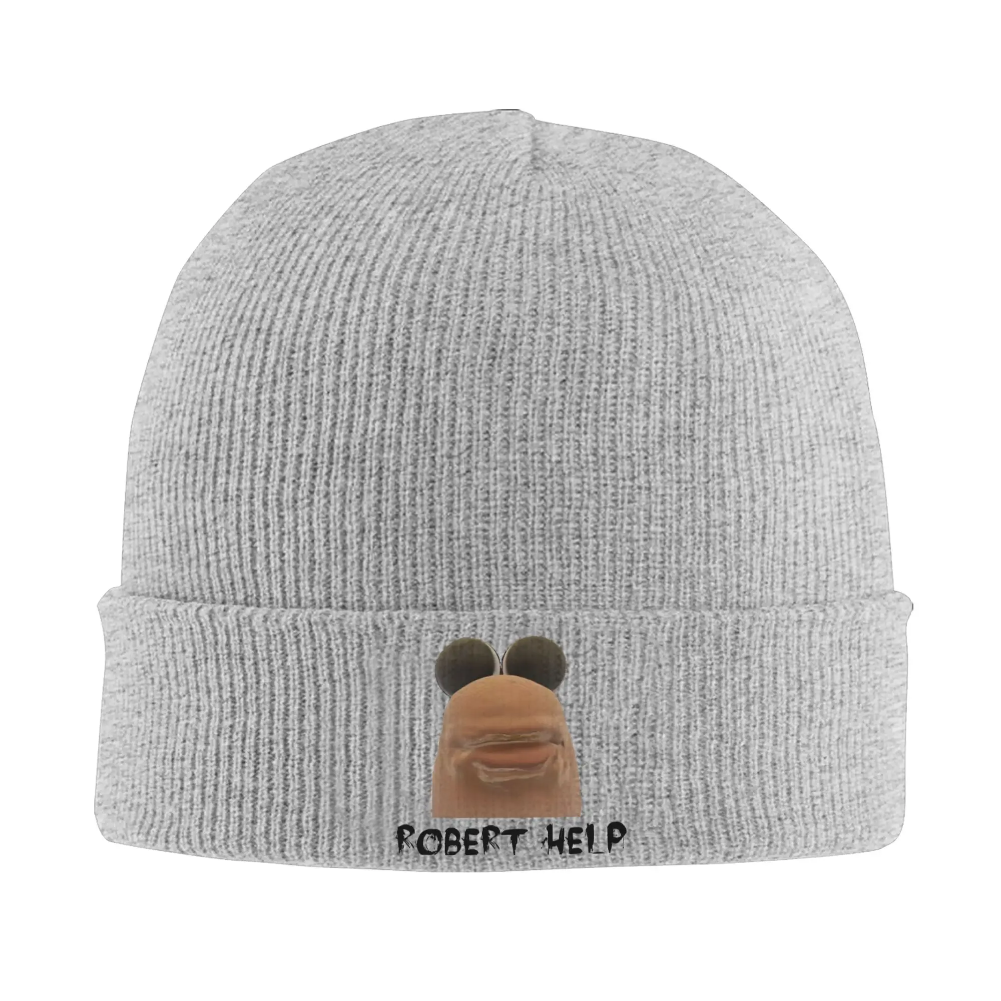 Marcus der Wurm Robert Help Strickmütze Beanie Herbst Winter Hüte Warme Unisex Mode Mütze für Männer Frauen Geschenk,