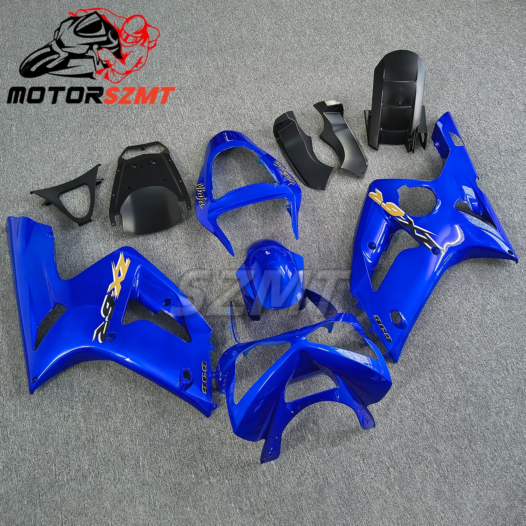 

Motorcycle Fairings Kit for Kawasaki Ninja ZX6R 636 2000 2001 2002 ZX-6R 00-02 ZZR600 2005-2008 Injection Blue Bodywork Set