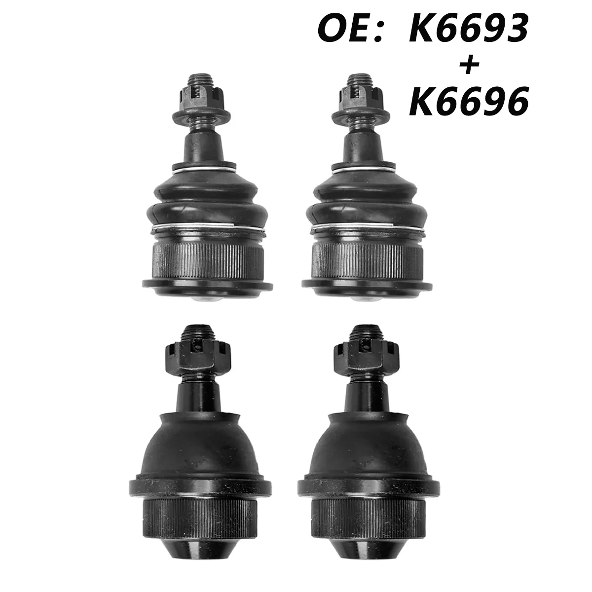 

4PCS 2x K6693+2x K6696 Ball Joint Front Upper Lower Kit Set of 4 for Chevy GMC Silverado Sierra Yukon CHEVROLET AVALANCHE