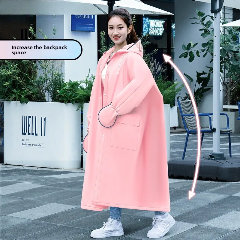 Long Full Body Rainstorm Protection Raincoat for Men Women Electric Vehicle Bicycle Riding view 4