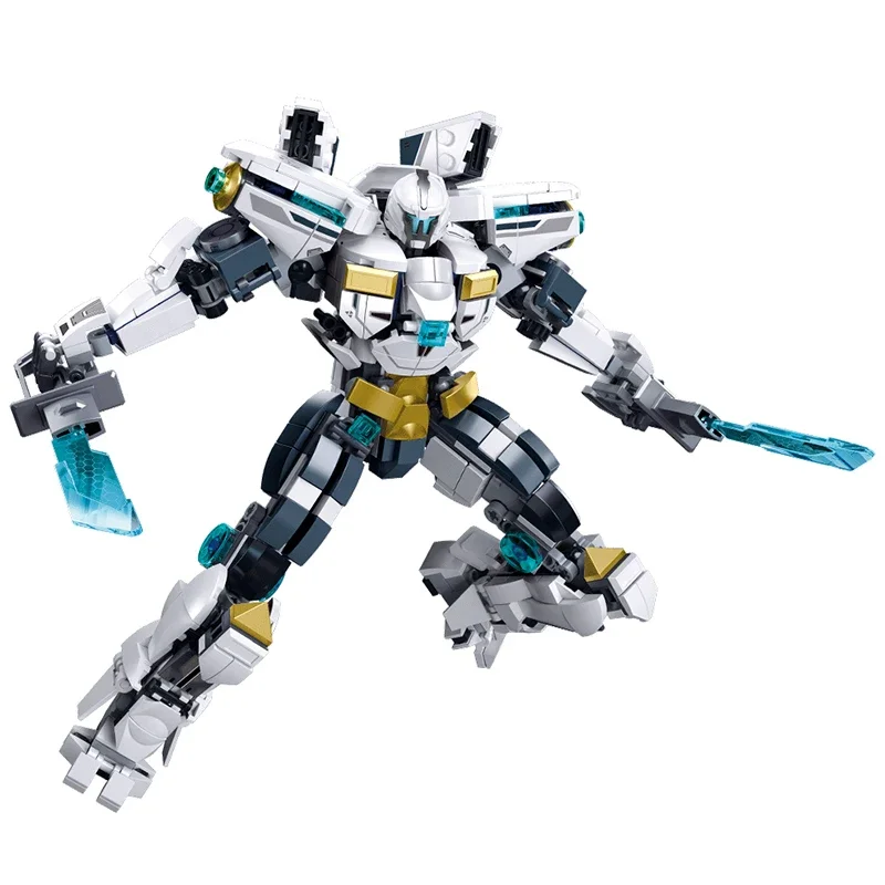 DIY Festival Gift Mecha Robot Building Blocks Set MOC Action Figures Model Kits Mech Bricks DIY Kids Assembly Toys For Boys