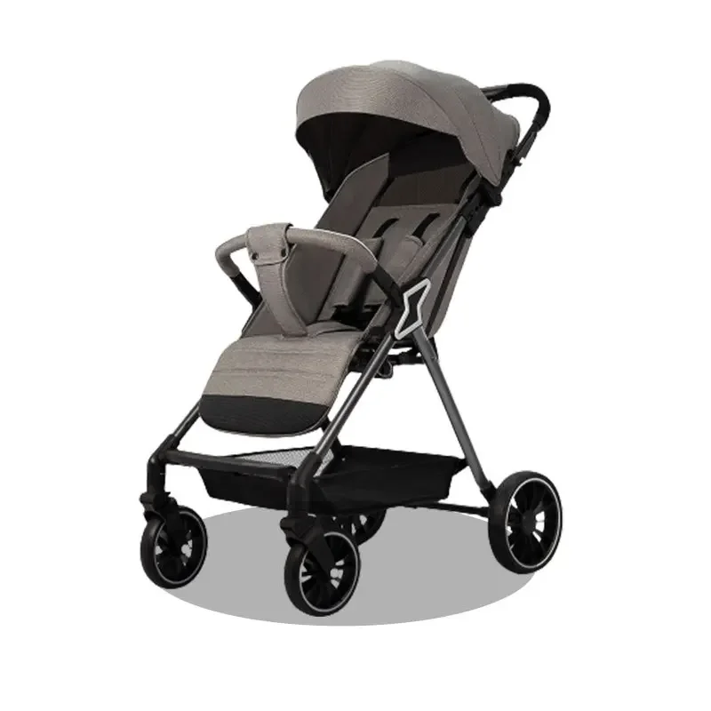 Folding Stroller High-view Lightweight Multifunctional Stroller Two-way Swivel Seat Shock Absorbing Newborn Baby Stroller