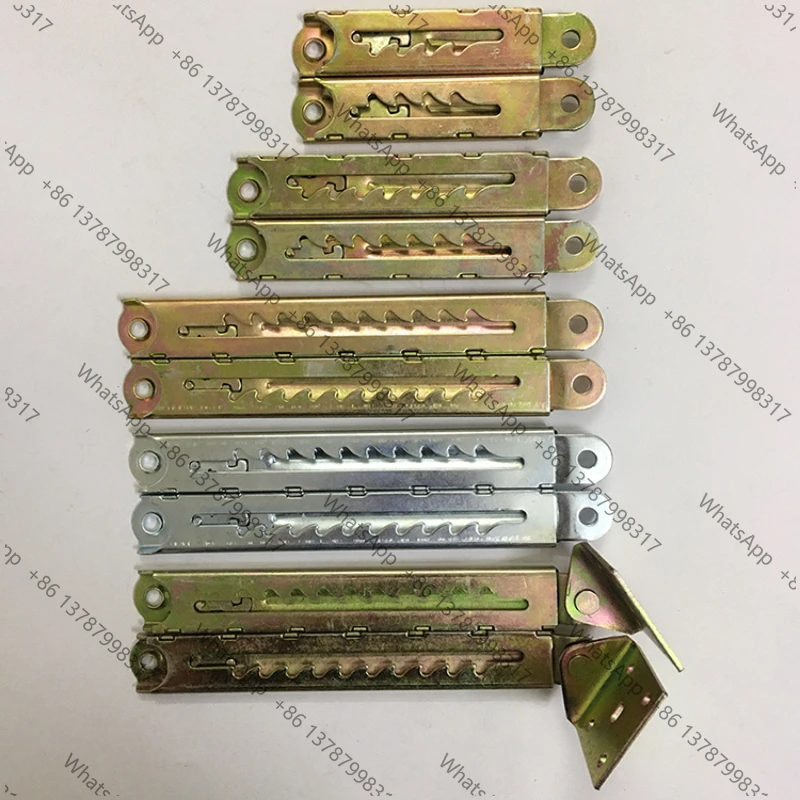2pcs/lot Linear 4 5 7 10 Position Ratchet Adjuster Mechanism For Bed Sofa Headrest ratchet  pull rod hinge lifting support frame