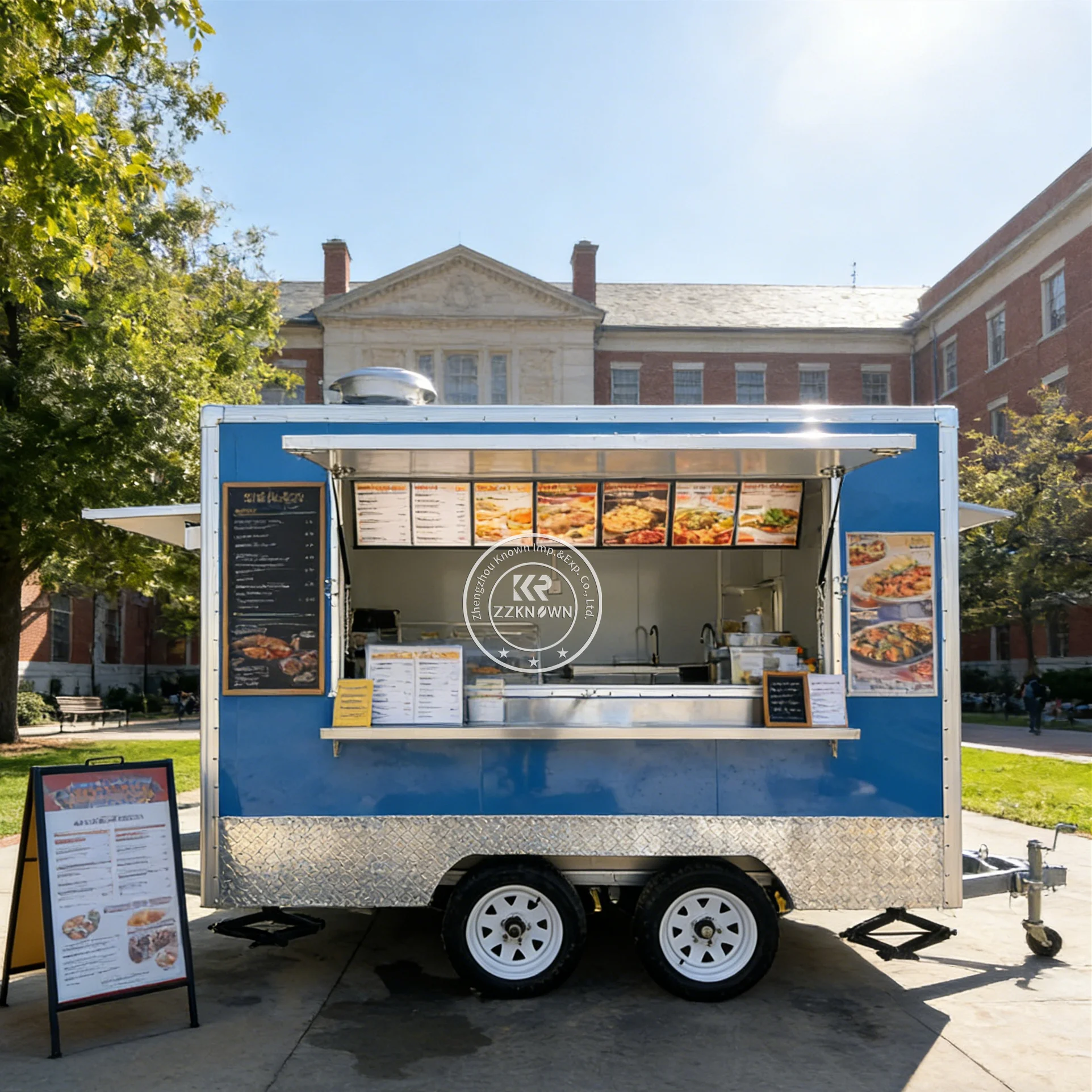 

Mobile Street Vending Snack Fast Food Trailer Coffee Trailer Custom Built Pizza Fast Food Truck With Full Kitchen