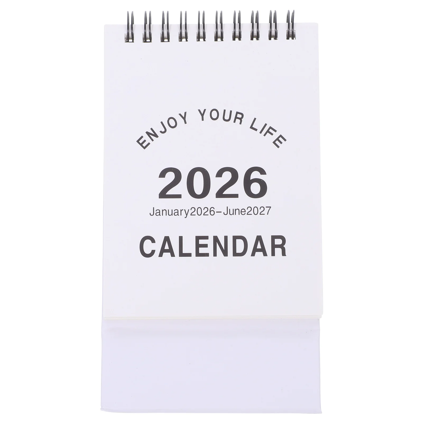 

Mini Desktop Calendar 2026 Compact Monthly Standing Flip For Desk Smooth Writing Surface Lunar Date Tracker Chinese Year Of The