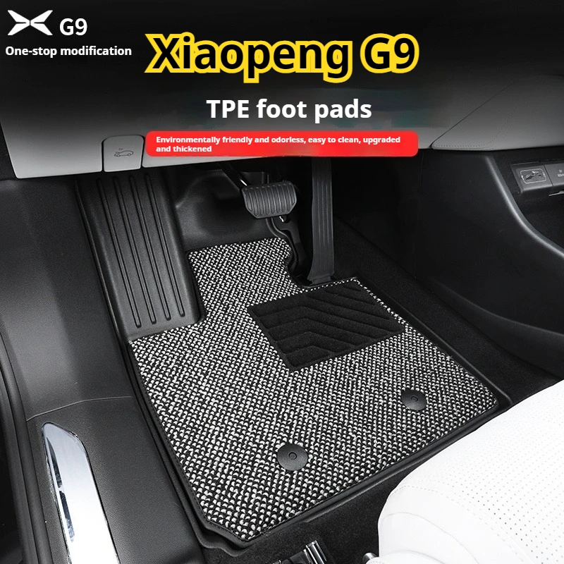 

Fit For Xpeng G9 2025 Xiaopeng G9 Tpe Car Floor Mat Modified Waterproof Carpet Double-Layer Mat Fully Enclosed