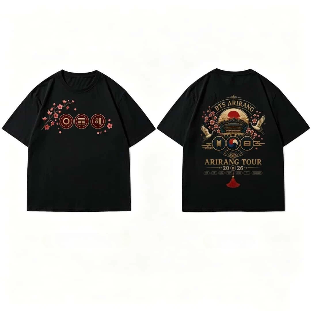 Kpop Jungkook BTS Seven Korea Idol Fan Magazine Vintage Retro Edgy Cool Graphic Art Print Oversized Short Sleeve Streetwear Top