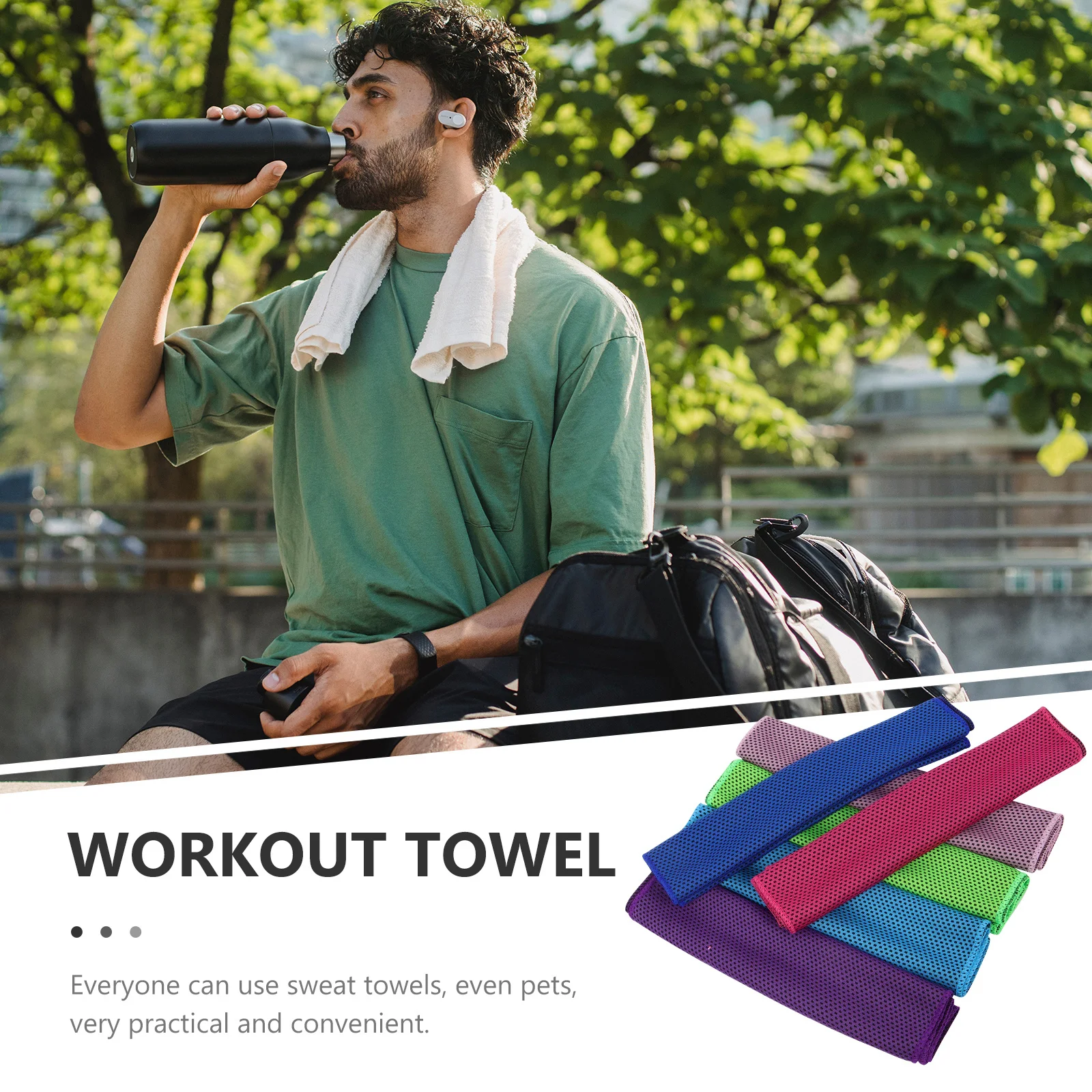 6Pcs Cooling Towel … - image