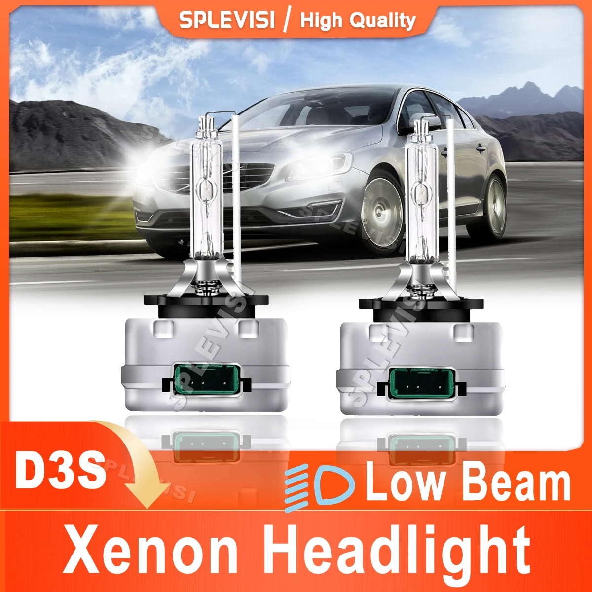 

2x D3S Xenon Lamp Headlight Low Beam Pure White Replace For Volvo S60 MK2 2010 2011 2012 2013 2014 2015 2016 2017 2018 SPLEVISI