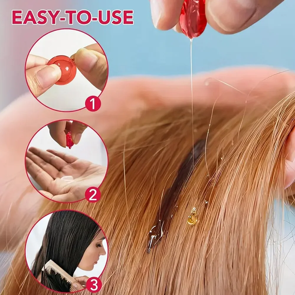 زيت الأرغان لعلاج الشعر، يترك في العلاج وبلسم 80 كبسولة لإصلاح الشعر، زيت الشعر المحمول مناسب #4