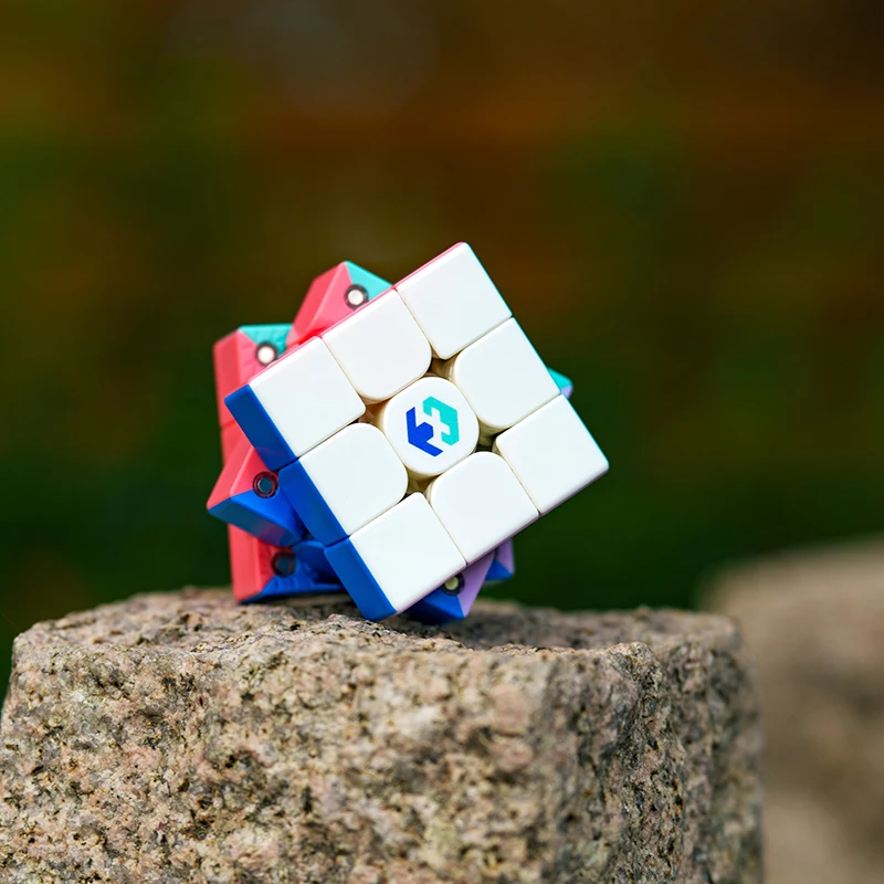 3x3 Speed ​​Cube Magic Puzzle Kid Toy 3X3 Professional Cube Single Magnetic Silent Smooth Rotation Cube สำหรับสำนักงานบรรเทาความเครียด