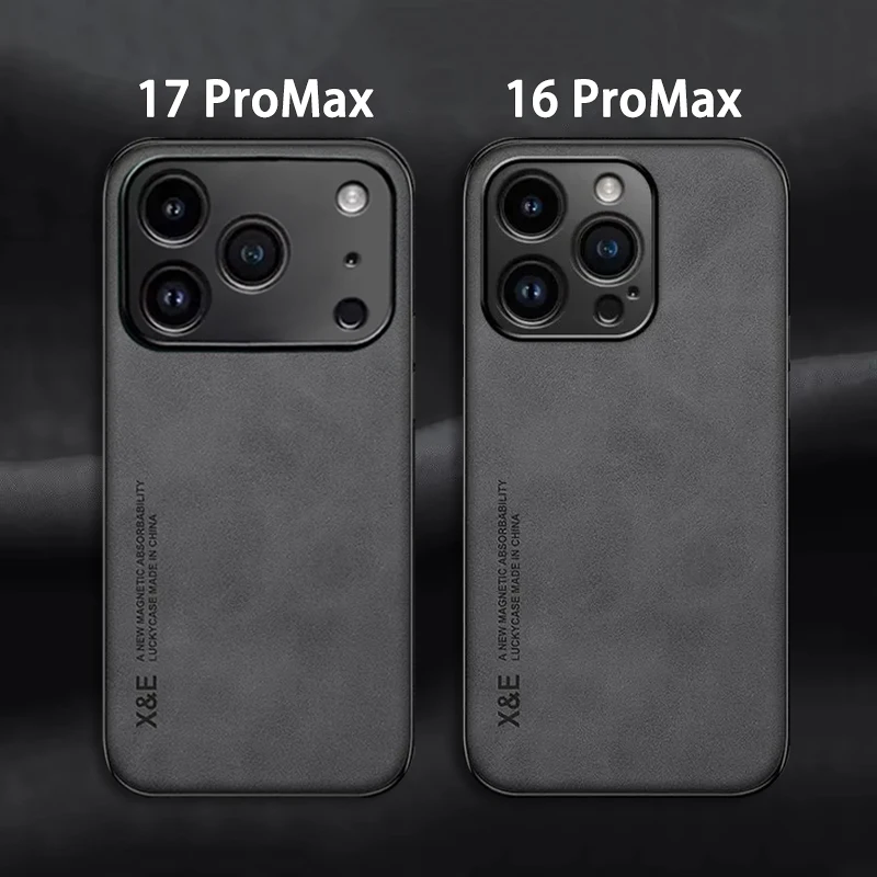 Funda de cuero de lujo para iPhone 17 16 15 14 11 13 12 Pro Max 17 Air 16e 13 Mini, resistente a golpes, compatible con iPhone 15 14 16 Plus 2