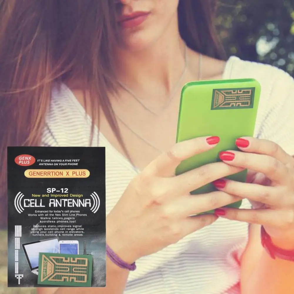 SP-12 Cell Phone Signal Sticker Professional Radiation-free Stable Signal Booster Mobile Phone Signal Enhance Patch for PCS