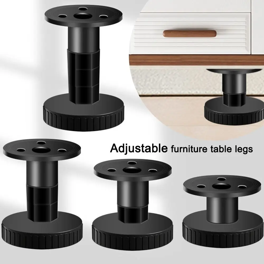 Patas de Metal para muebles, repuesto de mesita de noche resistente al desgaste, caja de almacenamiento, patas de gabinete ajustables antiarañazos