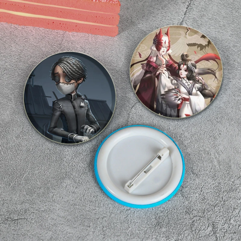 32/44/58mm Anime Cartoon Character IdentityV Brooches Cosplay Badge for Collar Backpack Hat Decoration Handmade Enamel Pins