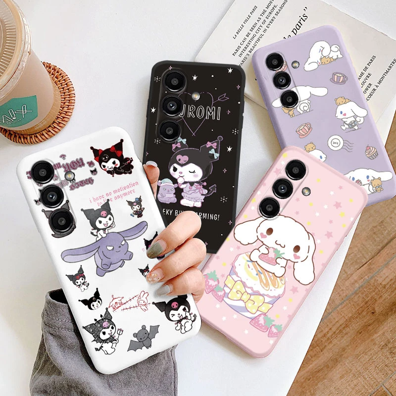 For Samsung Galaxy S21 FE Plus Ultra S22 Plus Ultra S23 Plus Ultra FE S24 Plus Ultra FE Cartoon Sanrio Popular Luxury Phone Case