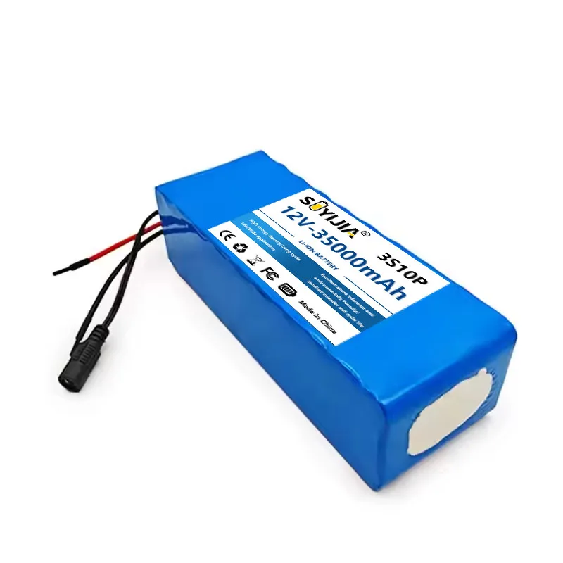 12V 38Ah 3S10P for 12V Electrical Appliances, Electric Toys, LED Lighting, Battery Speakers, 18650 Rechargeable Battery Pack