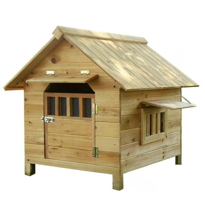 

Puppy Large Dog Wooden Kennel Small Dog Outdoor Cat House Rainproof Waterproof Sunscreen Kennel Dog Cage