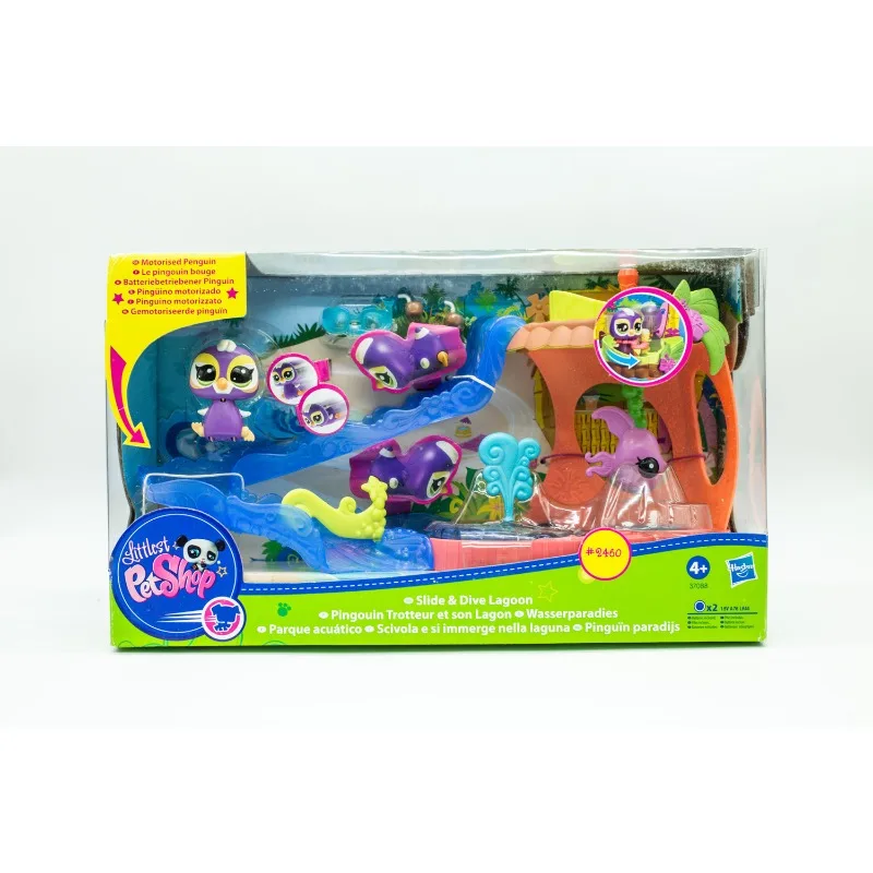 

Original Hasbro Littlest Pet Shop Q Pet Water Park Set Action Figure Model Doll Toys Collection Decoration Kids Gifts