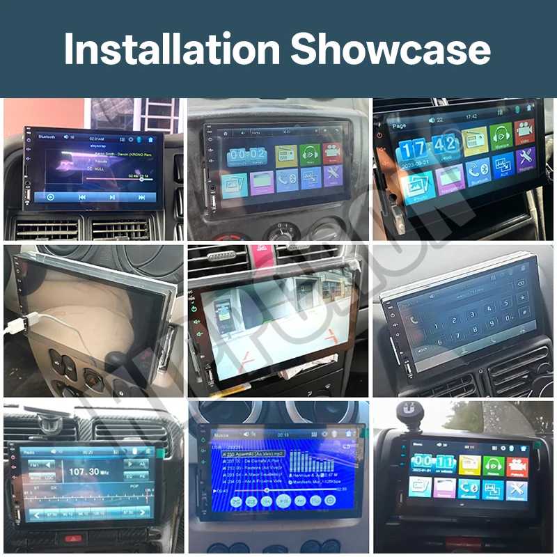 Hippcron 7“ Car Radio 1 Din Multimedia MP5 Player HD Touch Screen FM ISO Aux Input Bluetooth Mirror Link Universal Auto Radio