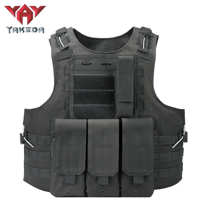 Yakeda Tactical Vest Multifunctional Ajustable Shoulder Strap Vest Packs for Hanging Accessories