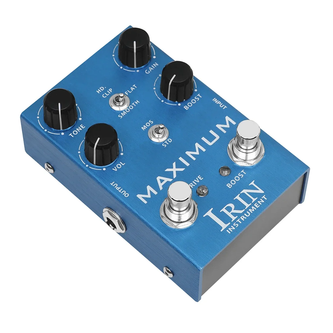 IRIN AN-41 MAXIMUM Overdrive Effect Pedal BOOST Channel Wild Tone DRIVE Channel Clean Tone without Compression Guitar Parts