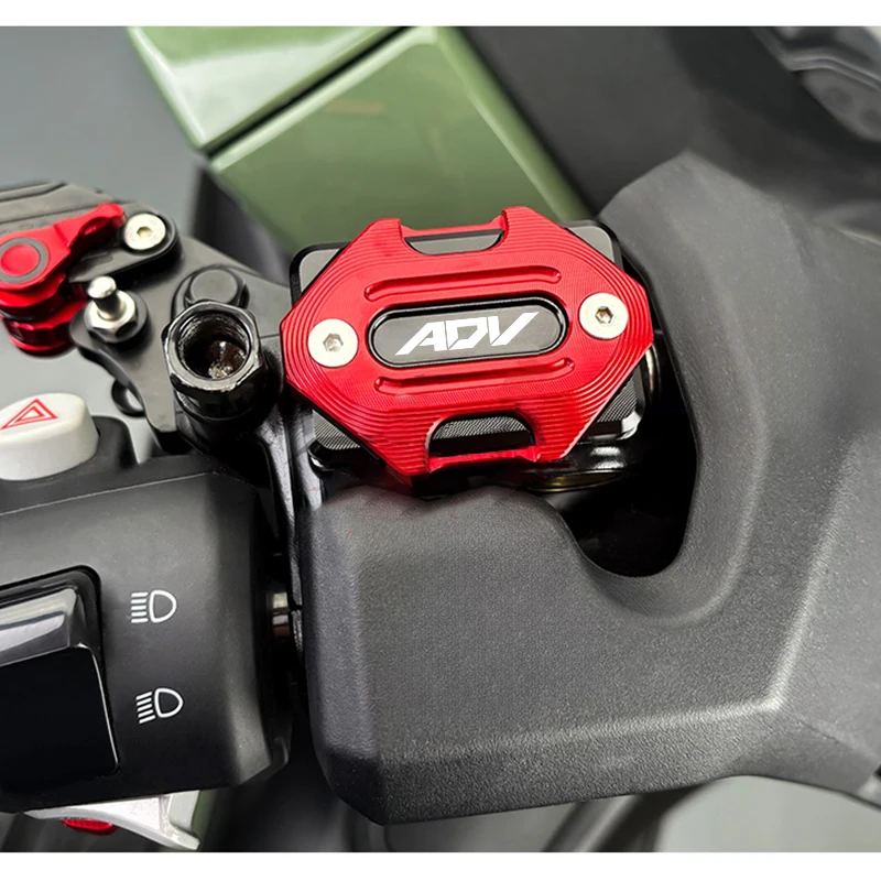 

new style For HONDA ADV ADV150 ADV160 Motorcycle CNC delicate Aluminum Front Clutch Brake Fluid Reservoir Caps Oil Tank Cover