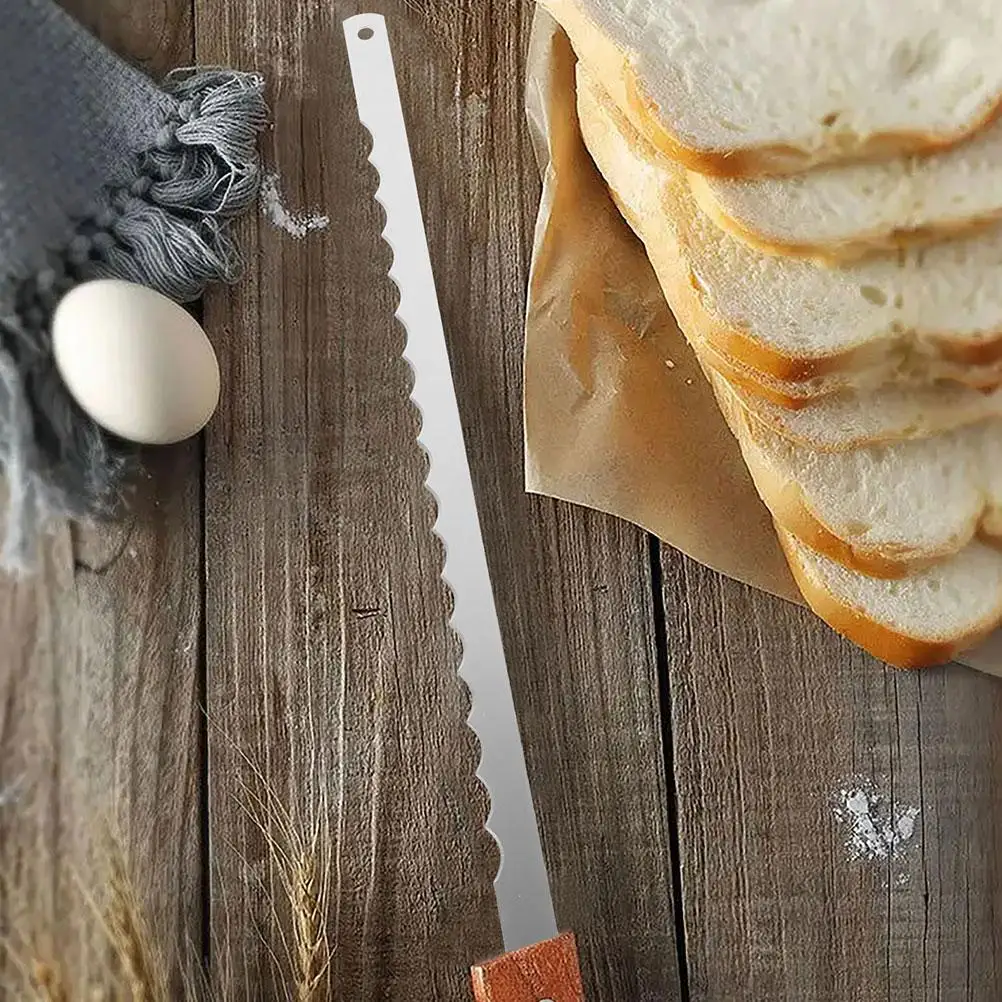 2Pcs Maker Stainless Steel Serrated Bread Blades For Replacement Replacement L275xW11xT04mm Bread Cutting Tools Kitchen