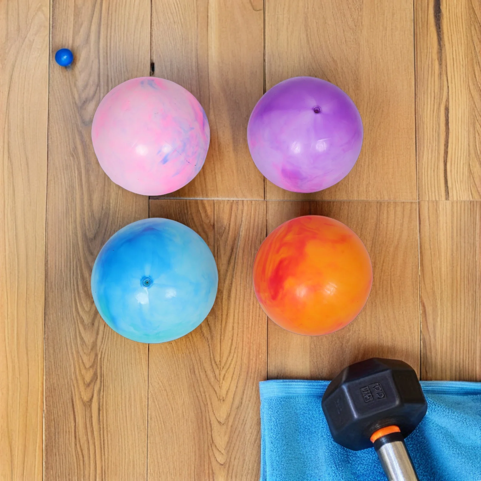 

4Pcs 30Cm Yoga Exercise Ball Inflatable Mini Stability Ball for Core Strength Posture Workout Fitness Balance Training