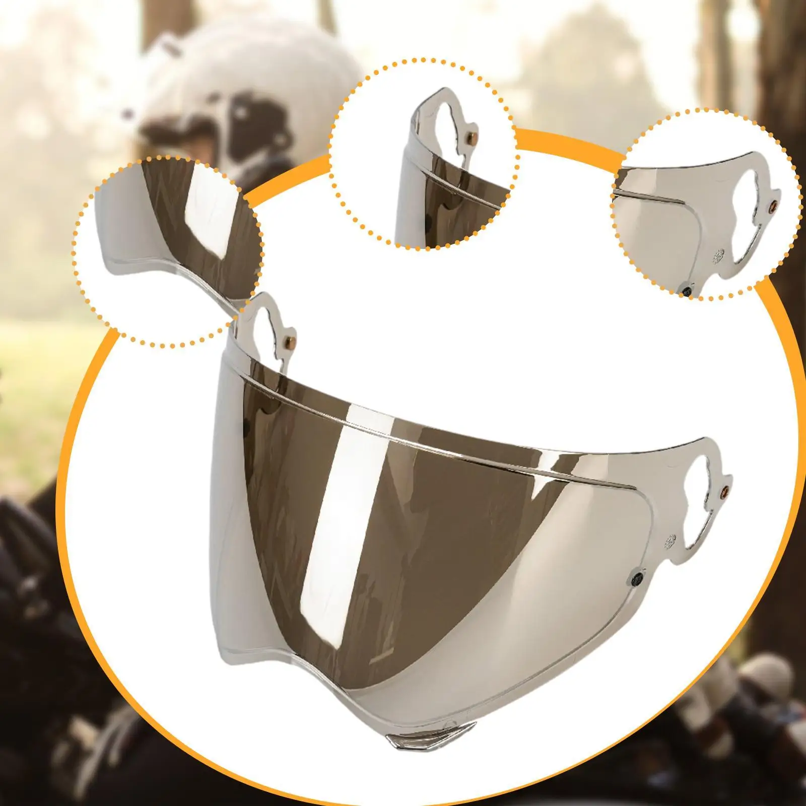 Motorradhelm-Visierlinse, praktischer, trendiger Motorrad-Windschutz für Tour x5 für Zubehör, Outdoor-Motorradfahren, Reiten