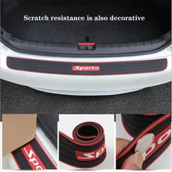 Universal Car Trunk Door Sill Plate Protective Strips Rear Bumper Guard Rubber Mouldings Pad Trim Cover Car Styling Decoration