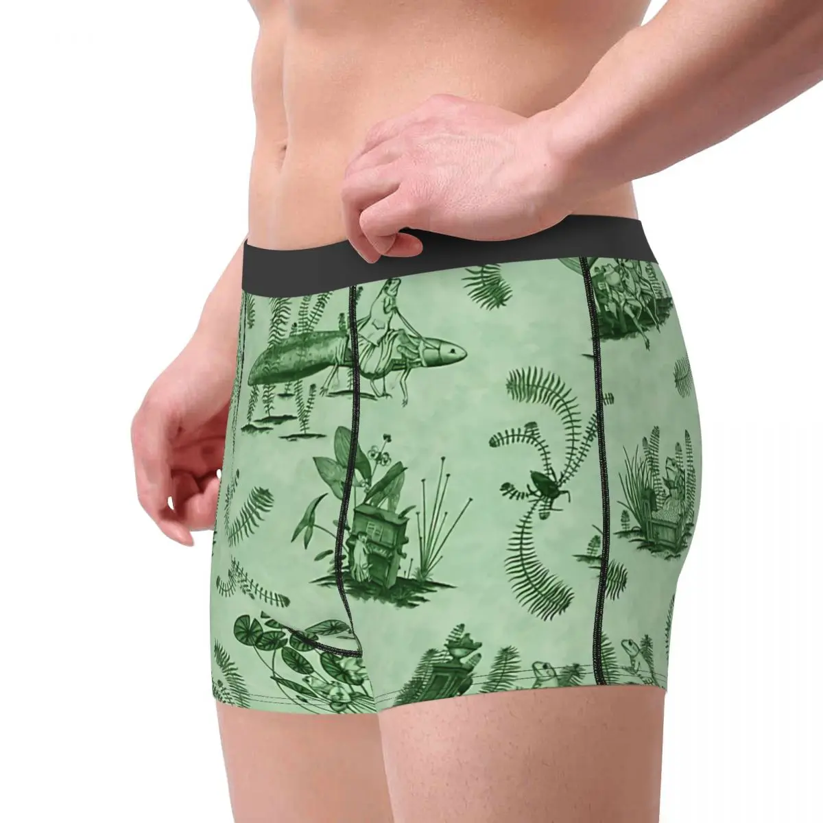 Axolotl Lover Frog Toile Underpants Cotton Panties Men's Underwear Sexy Shorts Boxer Briefs