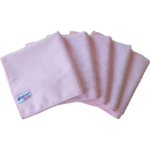 Intermop Microfiber Drying-Cleaning Cloth Thick Textured 40x40 cm. 5 Pcs Pink