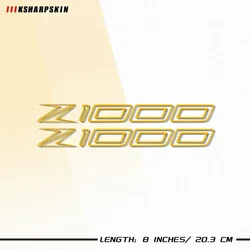Para KAWASAKI Z1000 z 1000 pegatinas de caja trasera de motocicleta pegatina de guardabarros de pico calcomanías de amortiguador calcomanías reflectantes impermeables