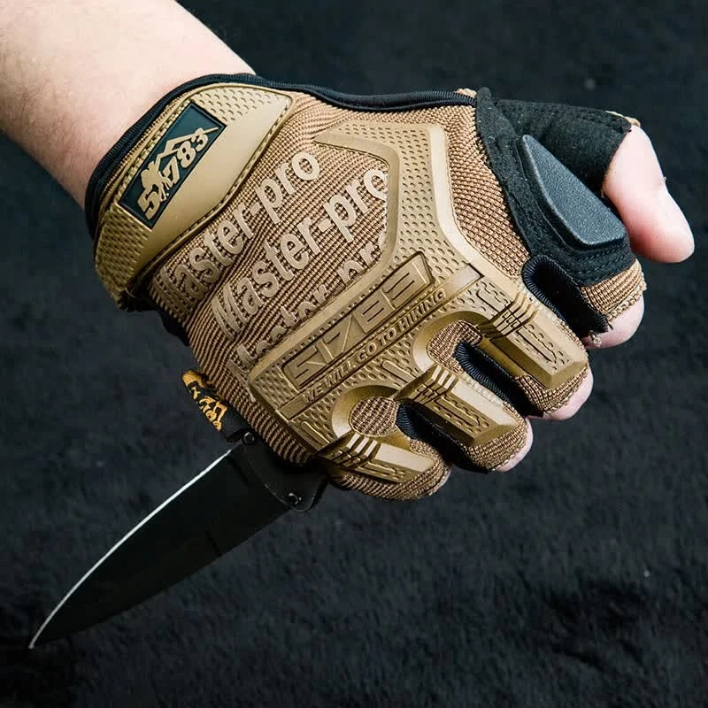 

Tactical Half Finger Gloves Men Fans Summer Outdoor Anti-Slip Cut Resistant Gloves Climbing Hiking Combat Trai