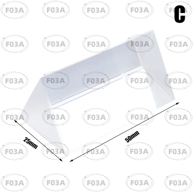 

1Pcs Transparent Photographic Prisme Rainbow Color Triangular Prisms Crystal Glass Prisma Children's Light Physics Experiment