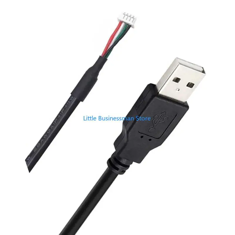 MX1.25 4-Pin Cable with USB-A Male End, 1.5 m Data-Power Cord for Clean Auxiliary Display Installation with Rear Routing M76A