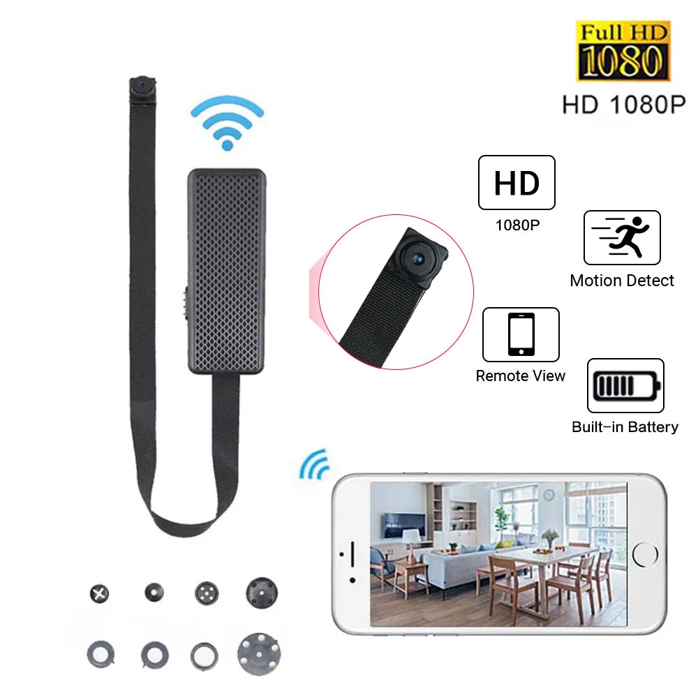 

Mini 1080P DIY WIFI Camera - Motion Detection, SD Card Storage, App supports iOS and Android, and Easy Installation