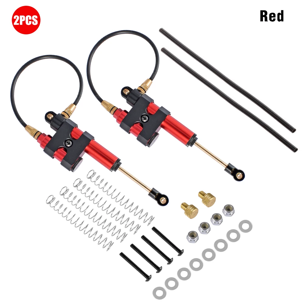 9Imod Rc Schokdemper 2 Stuks 110Mm Verstelbare Inwendige Veer Olie Demper Schokdemper Voor 1/10 Rc Klimmen Auto Speelgoed Onderdelen