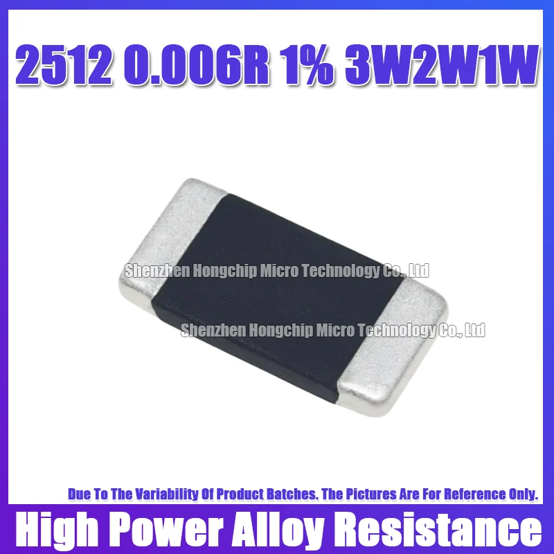 10PCS SMD Alloy Resistance 2512 0.006R 3W 2W 1W 1% 6mR Precision Alloy Resistor R006
