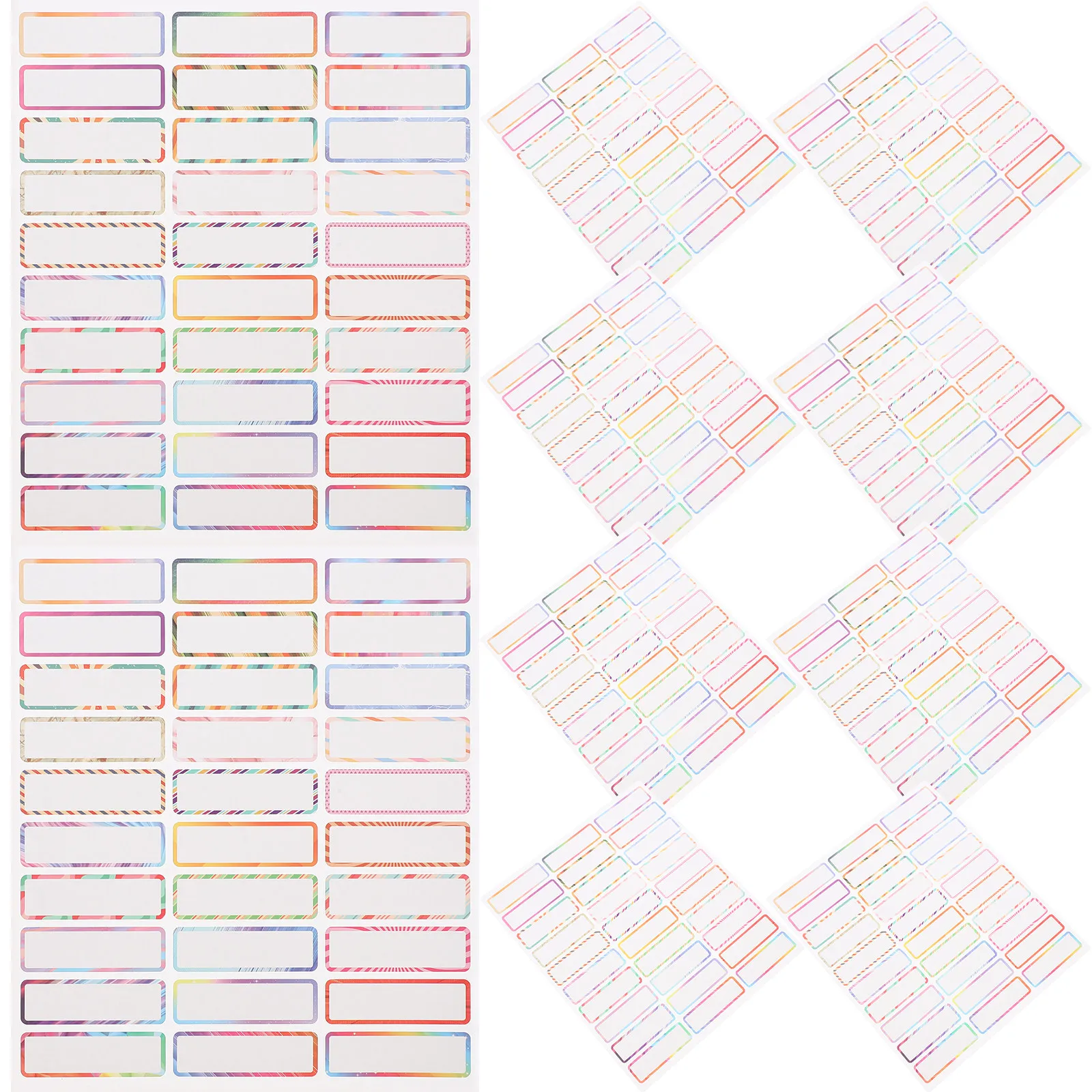 

10 Sheets Waterproof Cartoon Name Labels for Kids Handwritten School Daycare Labels Dishwasher Safe Water Bottle Lunch Box