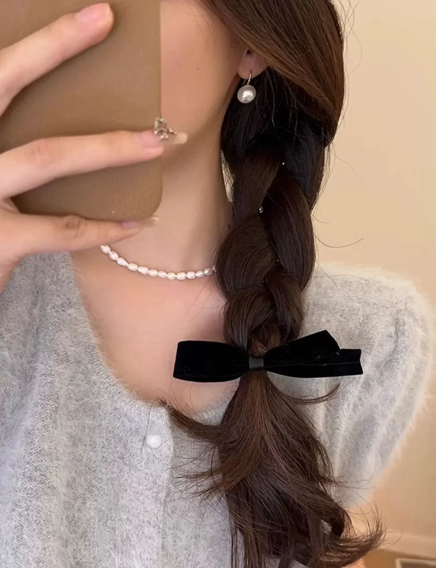 1/4 Stuks Fluwelen Strik Haarclip Franse Vintage Elegante Vrouwen Haarspeld Voor Meisje Haarspeld Zwart Rood Strik Haarzijde Mode Hoofddeksels