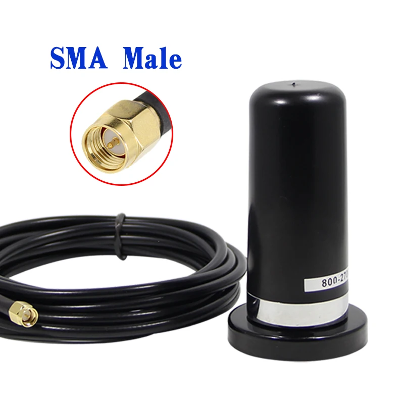 Imagem -05 - Antena de Montagem Magnética do Carro Gsm Signal Booster 2g 3g 4g Sma Macho n Macho 35dbi 8002700mhz Meters Cable