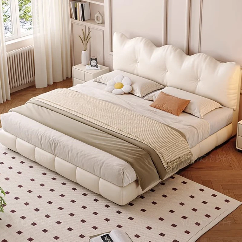 

Soft Minimalist Double Bed Nordic Pretty Low Profile Double Bed Unique Classic Camas Moderrnas Inteligentes Bedroom Furniture