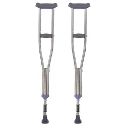 Adjustable Damping Underarm Crutches Non Slip elbow crutches for Adults Disabled Elderly Fracture Assist Walking Stick