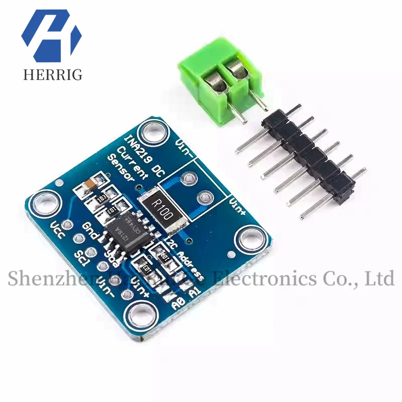 MCU-219 INA219 Power Monitoring Sensor Module I2C interface zero drift bidirectional current