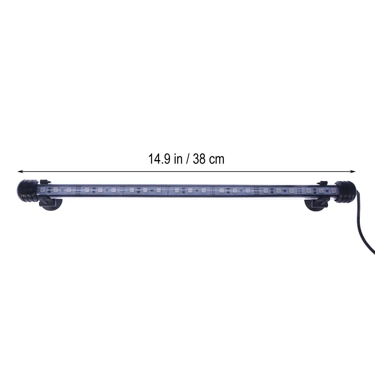 

LED Aquarium Light Fish Tank Light Color Changing Submersible Underwater Crystal Glass LEDs Lights With 38cm (EU Plug)